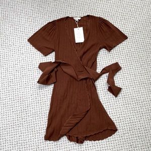 Sézane Luisa Dress Hazelnut Small